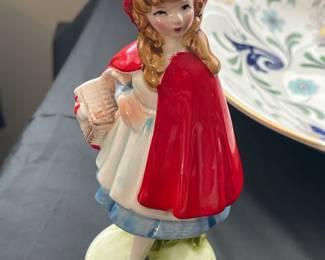 Vintage Red Riding Hood Figurine By Shackman (Japan)