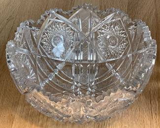 Crystal/Pressed Glass Serving Bowl