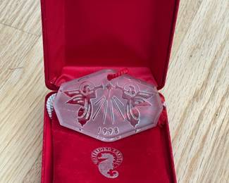 Waterford Crystal Christmas Ornament W/ Box Collection