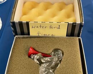 Waterford Crystal Clown Playing Trumpet Figurine W/ Box