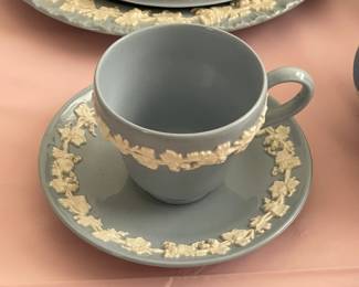 Large Wedgwood Collection (Trays, Teacups, Tea Set W/ Sugar & Creamer, Trinket Boxes, Bowls, Plates, Ashtrays, Candlestick Holders, Etc.)