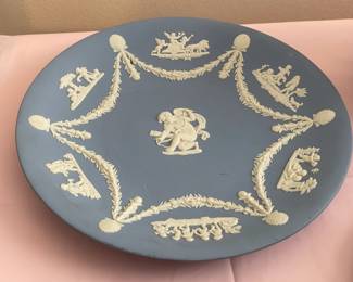 Large Wedgwood Collection (Trays, Teacups, Tea Set W/ Sugar & Creamer, Trinket Boxes, Bowls, Plates, Ashtrays, Candlestick Holders, Etc.)