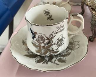 Vintage 25th Anniversary Teacup