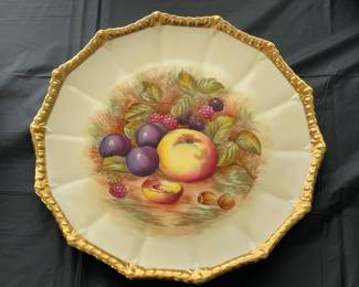Vintage Fruit Patterned Bowl By Ansley (England)