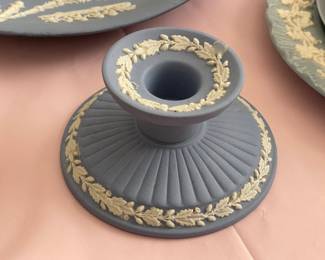 Large Wedgwood Collection (Trays, Teacups, Tea Set W/ Sugar & Creamer, Trinket Boxes, Bowls, Plates, Ashtrays, Candlestick Holders, Etc.)