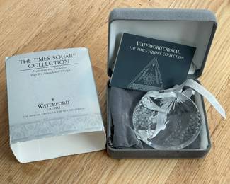 Waterford Crystal Christmas Ornament W/ Box Collection