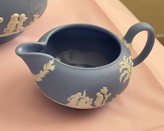 Large Wedgwood Collection (Trays, Teacups, Tea Set W/ Sugar & Creamer, Trinket Boxes, Bowls, Plates, Ashtrays, Candlestick Holders, Etc.)