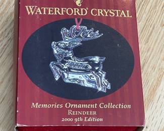 Waterford Crystal Christmas Ornament W/ Box Collection