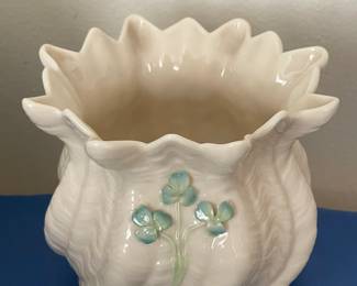 Belleek Ruffled Edge Vase
