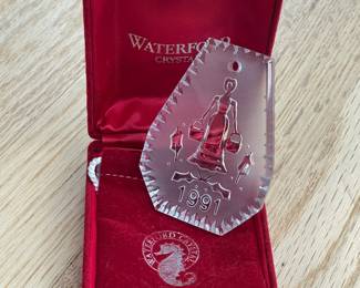 Waterford Crystal Christmas Ornament W/ Box Collection