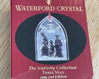 Waterford Crystal Christmas Ornament W/ Box Collection