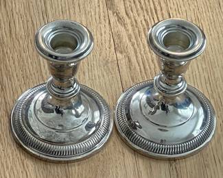 Sterling Silver Candlestick Holders