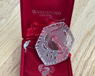 Waterford Crystal Christmas Ornament W/ Box Collection