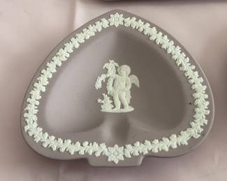 Large Wedgwood Collection (Trays, Teacups, Tea Set W/ Sugar & Creamer, Trinket Boxes, Bowls, Plates, Ashtrays, Candlestick Holders, Etc.)