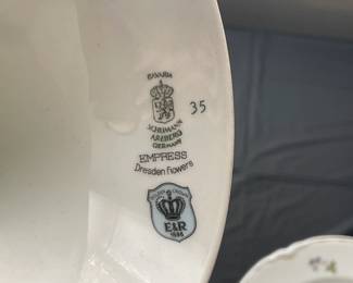 Vintage "Dresden Flowers" Decorative Cake Stand By Schumann Arzberg (Germany)