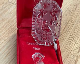 Waterford Crystal Christmas Ornament W/ Box Collection