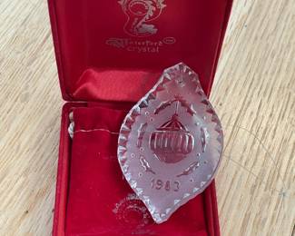 Waterford Crystal Christmas Ornament W/ Box Collection