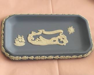 Large Wedgwood Collection (Trays, Teacups, Tea Set W/ Sugar & Creamer, Trinket Boxes, Bowls, Plates, Ashtrays, Candlestick Holders, Etc.)