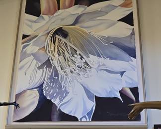 Bridget O'Connor 'Night Blooming Cereus' Watercolor, 1996