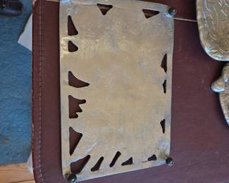 Arthur Court Bunny Rabbit Metal Trivet