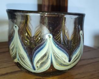 Hand Blown Art Glass Tumbler