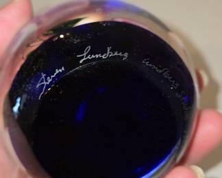 Steven Lundberg "Fuchsia" Paperweight