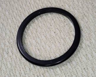 Black Bakelite Bangle Bracelet