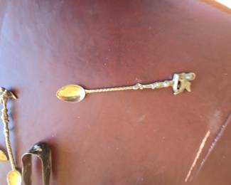 Vintage Italian Souvenir Spoon with Lion Finial