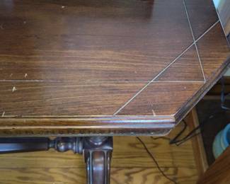 Jacobean Style Carved Mahogany Console Table