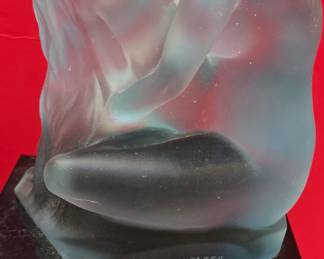 G. Roulglegle Frosted Glass Figurine