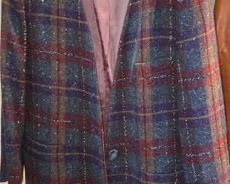 Villagio Sport Plaid Blazer