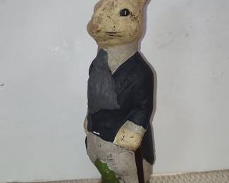 Hand-Painted "Mr. Rabbit" Figurine by Timmy Mallett
