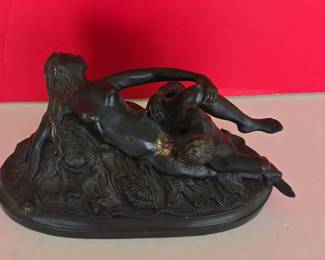 Bronze Sculpture of "Lesbian Love" by J.M. Lambeaux