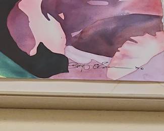 Watercolor Painting of Rhododendrons by Barry Olson