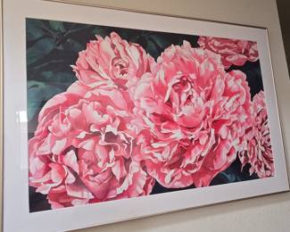Brigitte O'Connor "Pink Peonies" Watercolor Print