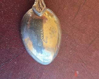 Vintage Italian Souvenir Spoon with Lion Finial