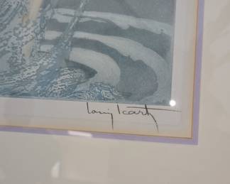 Signed "Loui J. Cart" Serigraph Print