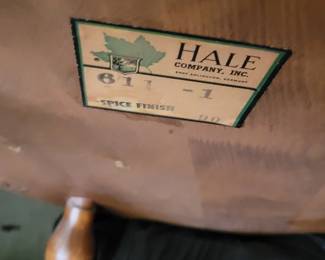 Table and chairs by Hale Furniture 