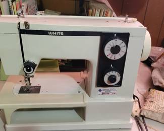 White sewing machine 