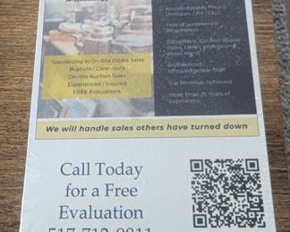 We would love to help with your estate sale needs