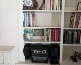 Books.  Stereo system