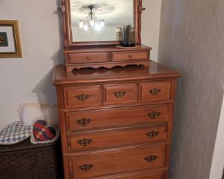 Dresser.  Separate dressing mirror on top