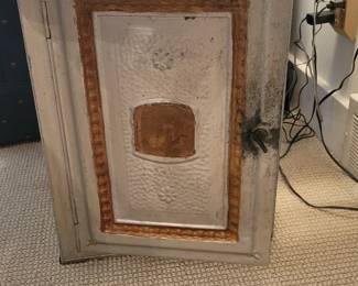 Antique tin pie safe
