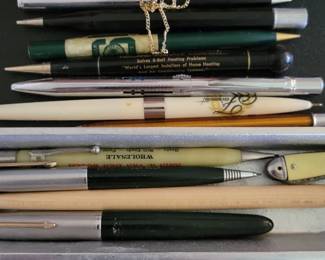 Old pens and pencils
