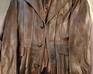 Leather coat