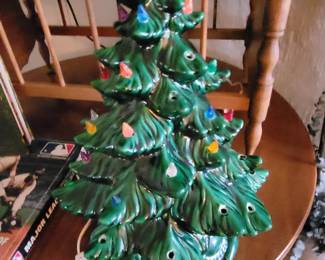 Lighted ceramic tree (missing lights are in a baggie)