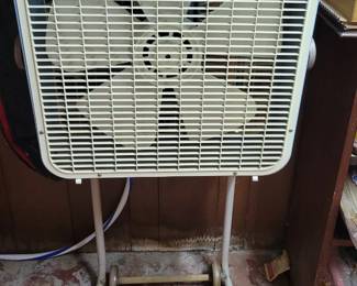 Mid-century Westinghouse fan on frame