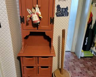 Cabinet and butter churn