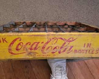 Vintage wooden Coca-Cola divided box