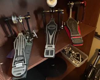 PDP, Pulse, and Custom 'Dodge' Bass Drum Pedals (3)